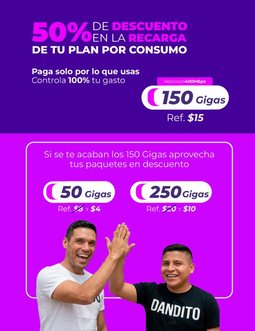 Plan consumo Caja Seca y Machiques Vnet mobile